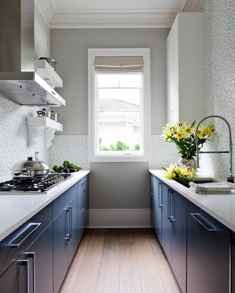 Minimalist Galley Kitchen