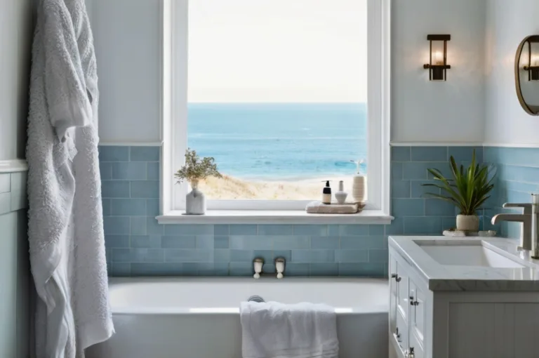 26 Beach-Inspired Coastal Bathroom Ideas to Create a Calm Bath
