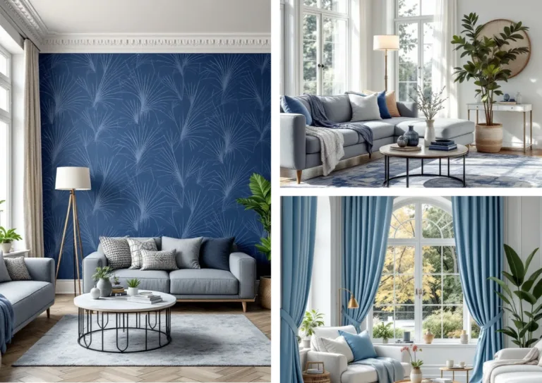 21 Stunning Blue and Gray Living Room Inspiration