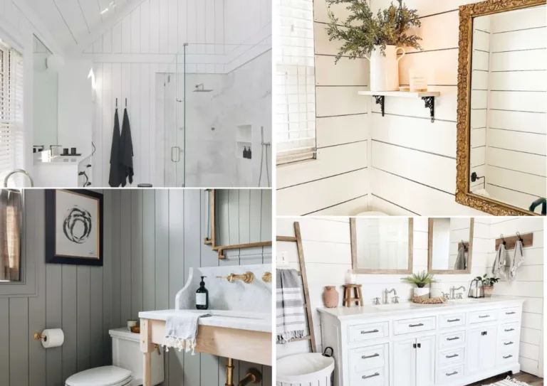 26 Stunning Farmhouse Bathroom Designs Featuring Shiplap Walls
