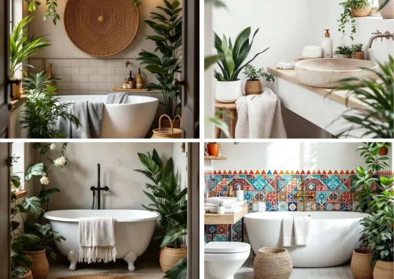 24 Boho Bathroom Designs That Are Seriously Cute and Easy