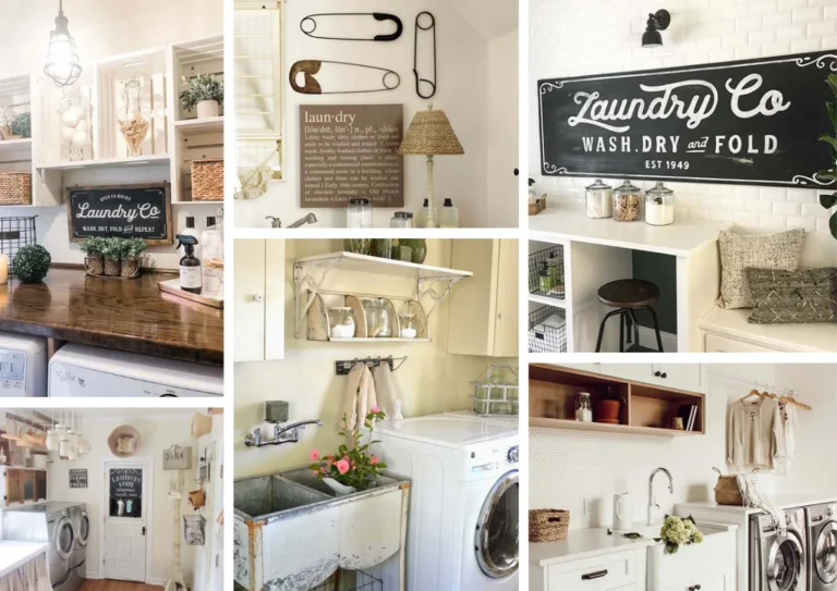 27 Vintage Farmhouse Laundry Room Decor Ideas You’ll Copy