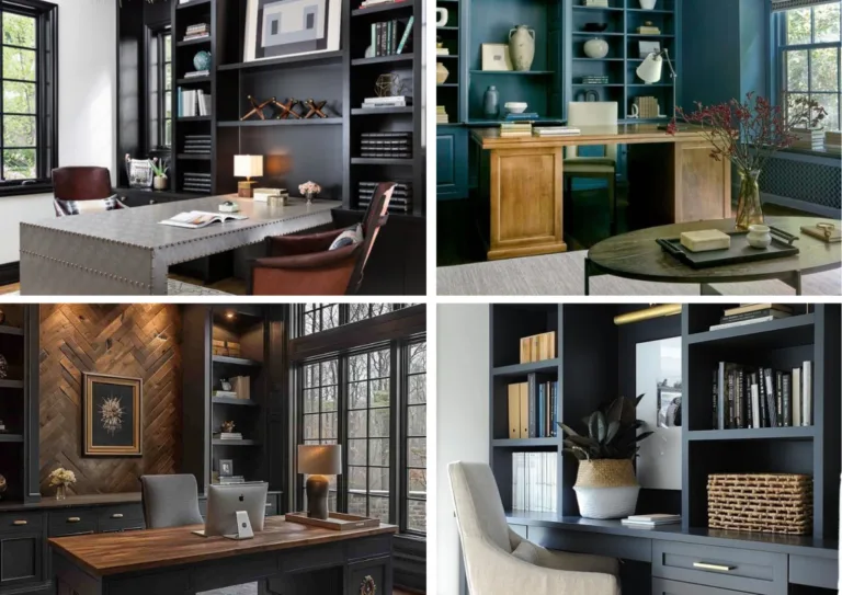 34 Practical Moody Home-Office Ideas for a Chic Workspace