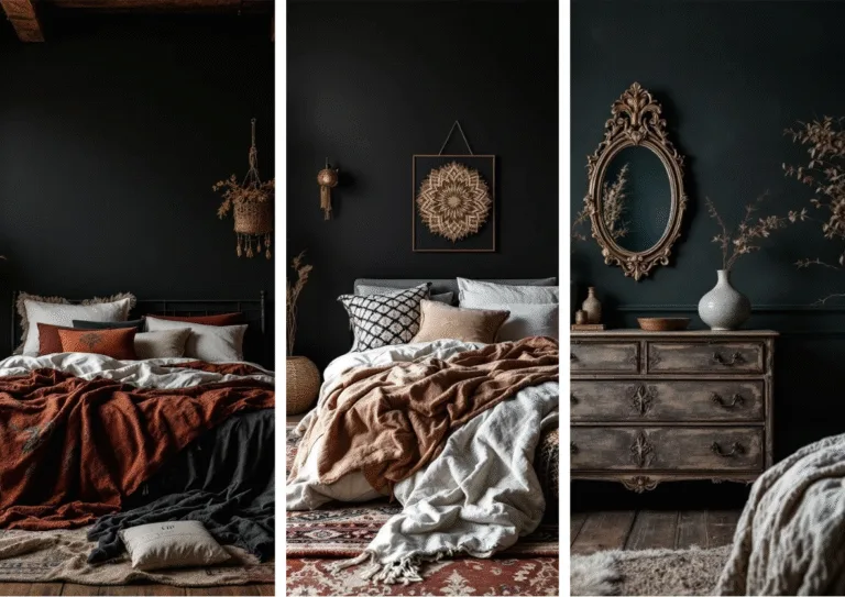 18 Stunning Dark Boho Bedroom Ideas for Cozy Nights
