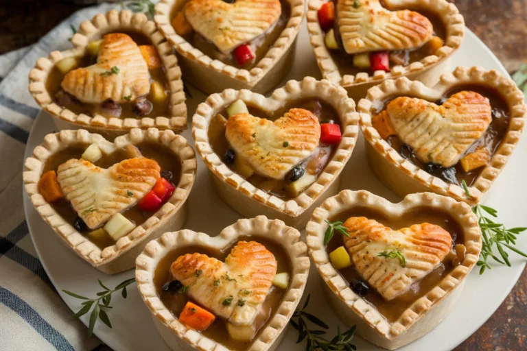 Heart-Shaped Mini Chicken Pot Pies Recipe