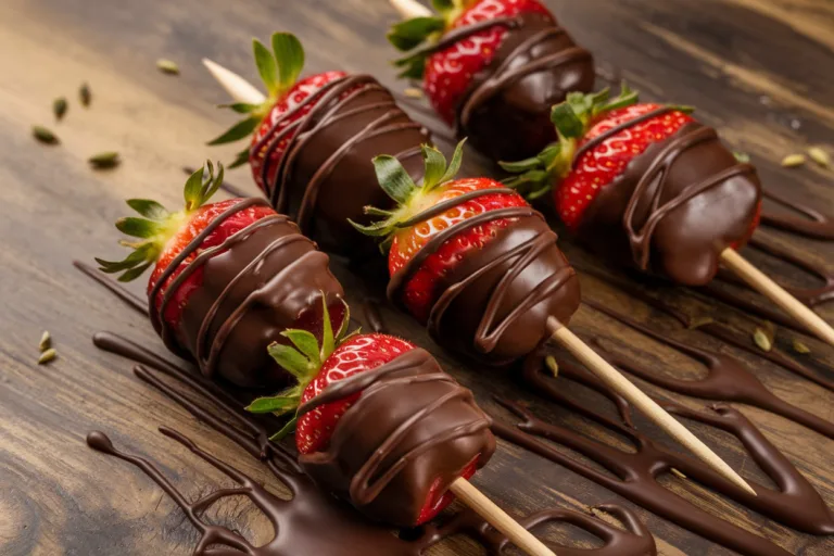 Chocolate Dipped Strawberry Skewers That Wow at Any Gathering
