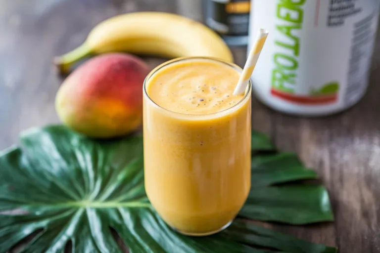 Tropical Mango Banana Protein Shake Recipe