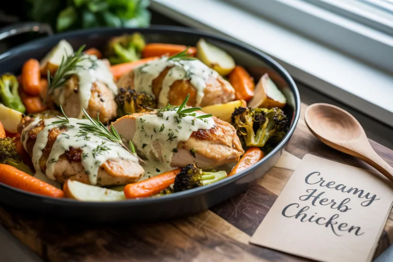 One Pan Creamy Herb Chicken Recipe Your Family Will Love